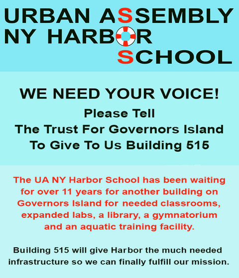 Harbor School needs Building 515! Get the word out on Twitter